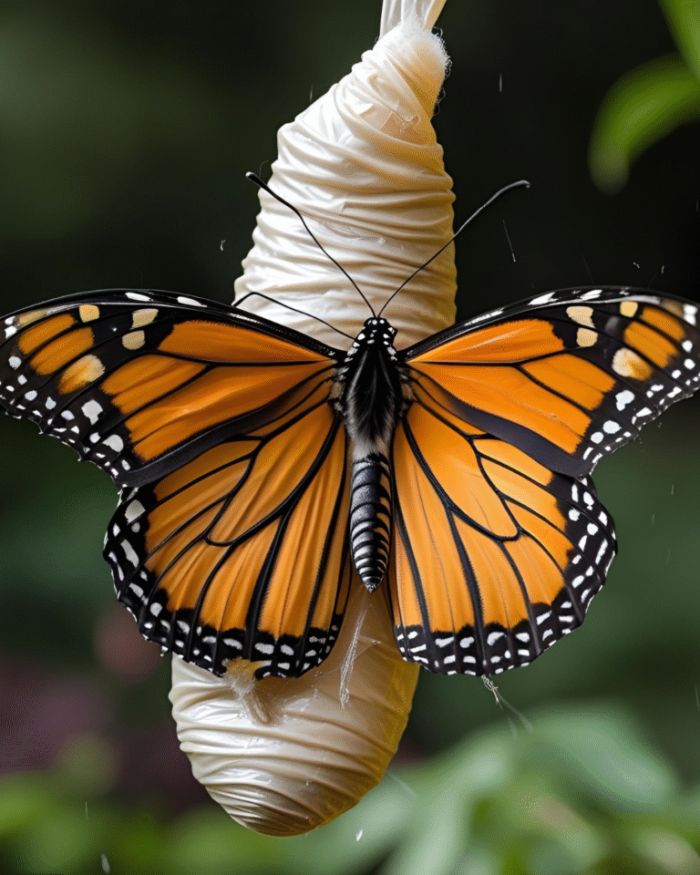 Butterfly emerging from cocoon, embodying the truth that vulnerability isn't weakness but transformation.