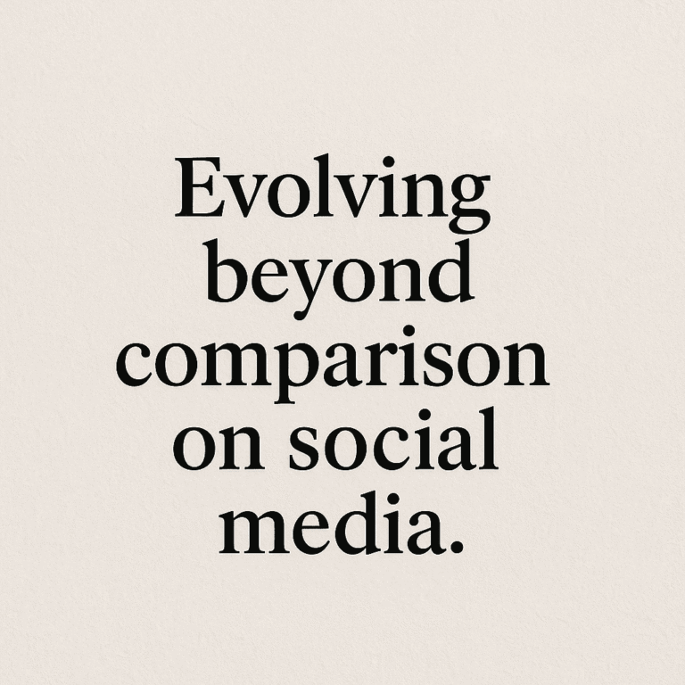 evolving beyond comparison on social media 2