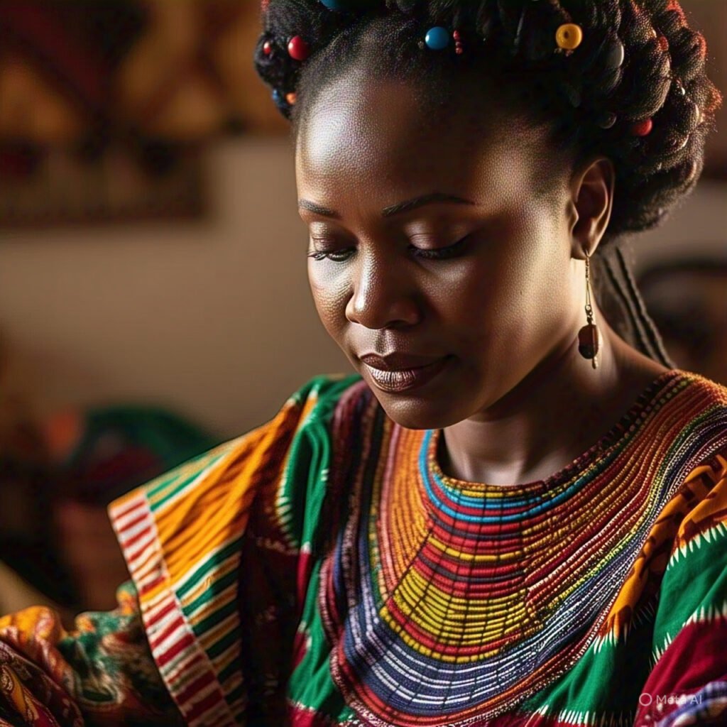 image of a reflective woman indication how our upbringing affects our self image