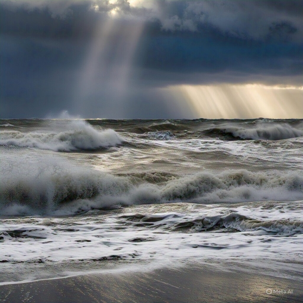 image of peace in a storm