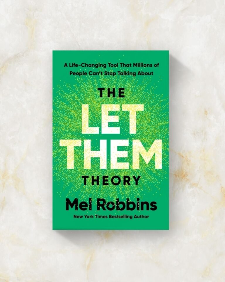 The Let Them Theory by Mel Robbins book cover, symbolizing personal growth and letting go.