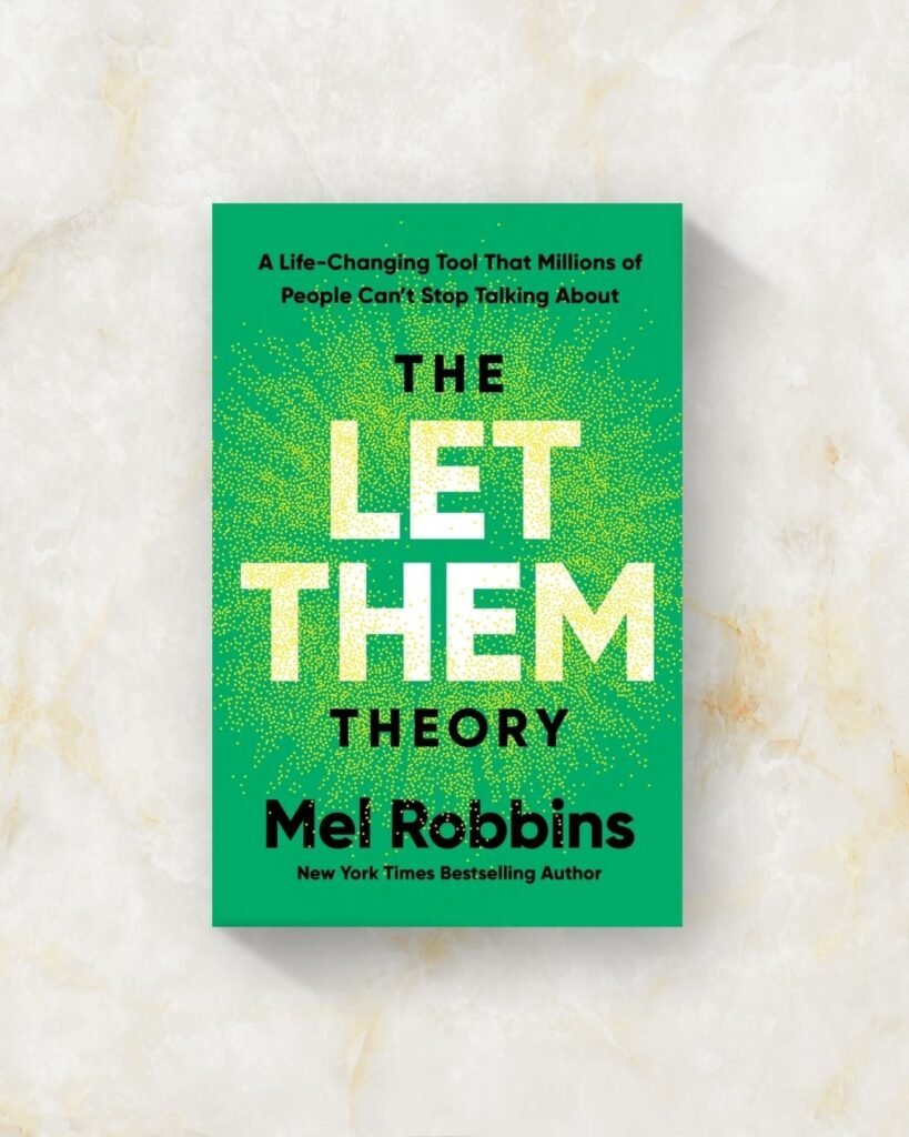 The Let Them Theory by Mel Robbins book cover, symbolizing personal growth and letting go.