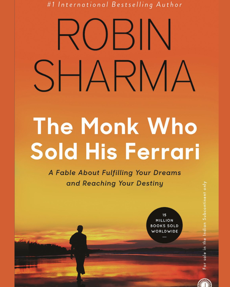 Alt text: The Monk Who Sold His Ferrari by Robin Sharma book cover